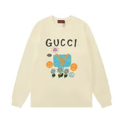 Gucci Cream Long Sleeve Shirt With Playful Graphic Prints And Brand Logo #B54252