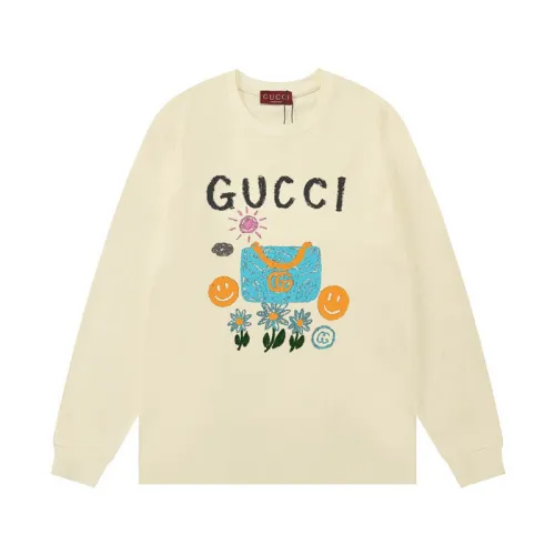 Gucci Cream Long Sleeve Shirt With Playful Graphic Prints And Brand Logo #B54252