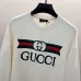Gucci White Sweatshirt With Iconic Double G Logo And Web Stripe Design #B54371