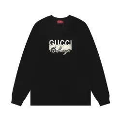 White Gucci x Balenciaga Long Sleeve Shirt Featuring Iconic Brand Logos  #B54250