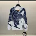 Louis Vuitton Inspired Monogram Pattern Patchwork Design White And Navy Sweatshirt #B54368