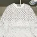 Louis Vuitton Inspired White Sweatshirt With Gradient Checkerboard Pattern And Brand Patch #B54367