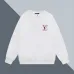 Louis Vuitton Sweatshirt With Embroidered LV Logo Luxury Casual Fashion Piece White/Black #B54326