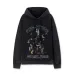 Off - White Black Hoodie With Artistic Graphic And Brand Tribute Design #B54199