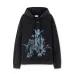 Off - White Black Hoodie With Cherub Graphic And Branded Detailing #B54200