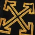 Off White Black Hoodie With Signature Yellow Diagonal Arrow Print And Brand Detailing Black/White #B54278