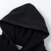 Off - White Black Washed Hoodie With Subtle Red Brand Logo #B54201