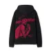 Off - White Black Washed Hoodie With Subtle Red Brand Logo #B54201