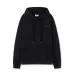 Off - White Black Washed Hoodie With Subtle Red Brand Logo #B54201