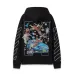 Off White Hoodie With Artistic Back Print Featuring Cherubs Car And Brand Elements Black/White #B54277