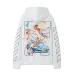Off White Hoodie With Artistic Back Print Featuring Cherubs Car And Brand Elements Black/White #B54277