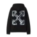 Off White Minimalist White Hoodie With Signature OFF Logo And Classic Design Black/White #B54279