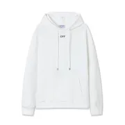 Off White Minimalist White Hoodie With Signature OFF Logo And Classic Design Black/White #B54279