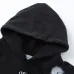 Off - White Washed Black Hoodie With Artistic Religious Print And OFF Logo #B54281