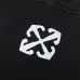 Off - White Washed Black Hoodie With Artistic Religious Print And OFF Logo #B54281
