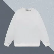 Classic Black/White Prada Triangle Logo Crew Neck Sweatshirt for Timeless Fashion Looks #B54223