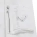 Prada White/Black Crew Neck Sweatshirt With Side Zipper Pocket For Modern Minimalist Style #B54220