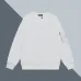 Prada White/Black Crew Neck Sweatshirt With Side Zipper Pocket For Modern Minimalist Style #B54220