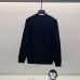 Prada White/Black Crew Neck Sweatshirt With Signature Logo Patch Pocket Design #B54366