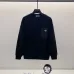 Prada White/Black Crew Neck Sweatshirt With Signature Logo Patch Pocket Design #B54366