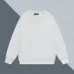 Stylish Prada Crew Neck Sweatshirt with Iconic Logo Detailing for Fashion Enthusiasts Black/White/Dark Brown #B54221