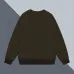 Stylish Prada Crew Neck Sweatshirt with Iconic Logo Detailing for Fashion Enthusiasts Black/White/Dark Brown #B54221