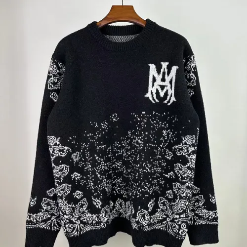 Amiri Sweaters for MEN/Women Black/Red #999934022