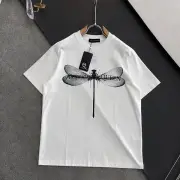 Alexander McQueen T-shirts dragonfly Black/White #B46774