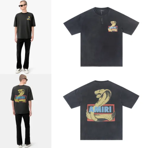 Amiri Snake Tee in Black #B53457