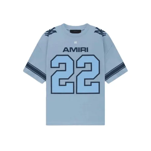 Amiri T-shirt skyblue number 22 #B51321