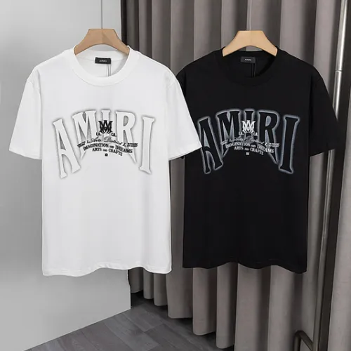 Amiri T-shirts 270g Black/White #B53061