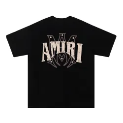 Amiri T-shirts Black/White #B47421