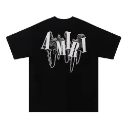 Amiri T-shirts Black/White #B47424