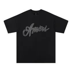 Amiri T-shirts Black/White/Red #B50802