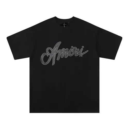 Amiri T-shirts Black/White/Red #B50802