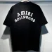 Amiri T-shirts Cotton Hollywood Black/White #B53957