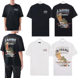 Amiri Uomo T-shirt "amiri sunny place" White/Black #B53381