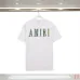 Amiri Watercolor Short-Sleeve Logo Tee In Black/White #B53730