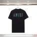 Amiri Watercolor Short-Sleeve Logo Tee In Black/White #B53730