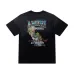 Black AMIRI California Graphic Tee With Retro Palm Tree And Flame Design #B54355