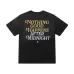 Black AMIRI Nights Graphic Tee With Globe Design For Fashion Enthusiasts #B54354