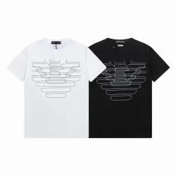 Armani T-Shirts for MEN Black/White #B46770