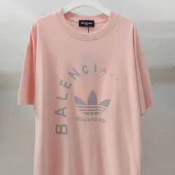 Balenciaga T-shirts for Men BALENCIAGA × adidas T-shirt Logo Print Cotton 4 colors #B54035