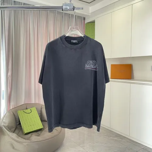 Balenciaga T-shirts for Men Black/Grey/Red #B51584