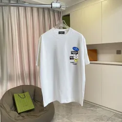 Balenciaga T-shirts for Men Black/White/Red #B53456