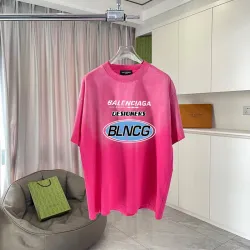 Balenciaga T-shirts for Men Bold Logo Graphics Streetwear Edge Black/White/Red #B54170