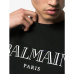 2020 Balmain Classic short sleeve style for men and women in black and white #99900232