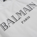 2020 Balmain Classic short sleeve style for men and women in black and white #99900232