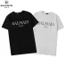 2020 Balmain Classic short sleeve style for men and women in black and white #99900232