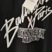 Balmain Paris Black/White T Shirt Featuring Stranger Things Logo and Bold Collaborative Graphic Design for Streetwear Fans #B54210